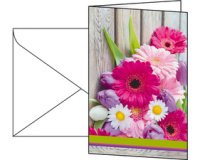 Carte de voeux 'Colorful', (L)115 x (H)170 mm