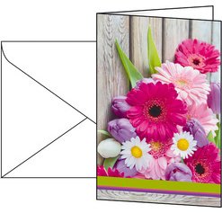 Wenskaart 'Colorful', (L)115 x (H)170 mm