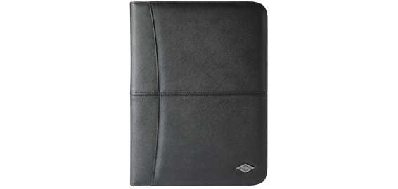 Chemise de conférence Accento, A4, similicuir, noir