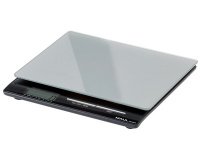 MAUL postweegschaal Square 5 kg ( /1gr) incl. batterij met glazen weegplateau