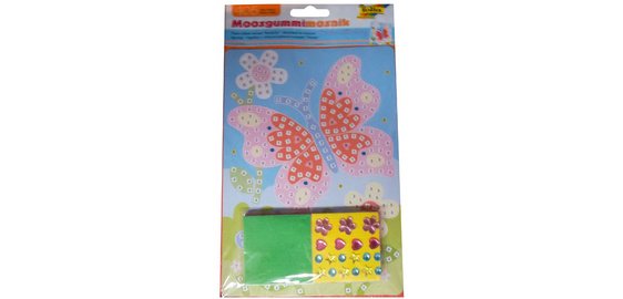 Mosaique de mousse caoutchouc 'papillon', 405 pièces