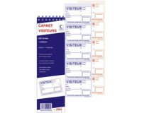 Bloc spiralé 'Carnet Visiteurs', 200 fiches, dupli