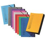 Trieur, A4, en carton, 12 compartiments