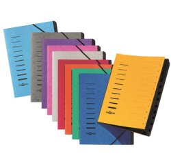 Trieur, A4, en carton, 12 compartiments