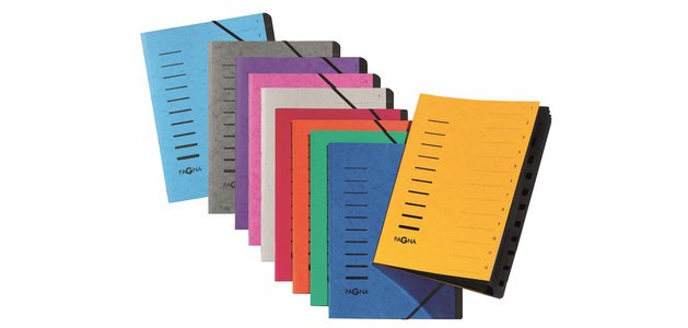 Trieur, A4, en carton, 12 compartiments