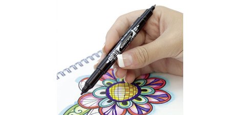 Tombow Dual Tip Marker MONO twin, black