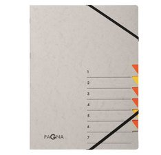 Trieur 'Easy Grey', A4, 7 compartiments