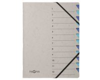 Trieur 'Easy Grey', A4, 12 compartiments