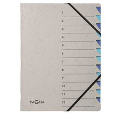 Trieur 'Easy Grey', A4, 12 compartiments