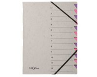 Trieur 'Easy Grey', A4, 12 compartiments