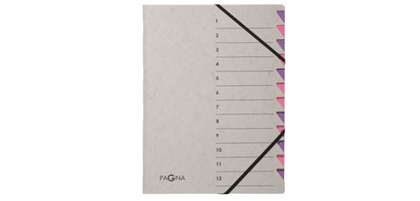 Trieur 'Easy Grey', A4, 12 compartiments