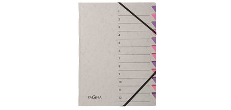 Trieur 'Easy Grey', A4, 12 compartiments