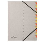 Trieur 'Easy Grey', A4, 12 compartiments