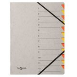 Trieur 'Easy Grey', A4, 12 compartiments