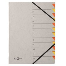 Trieur 'Easy Grey', A4, 12 compartiments