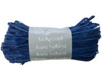 Pelote raphia naturel 50g, Bleu France - Bleu France
