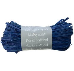Pelote raphia naturel 50g, Bleu France - Bleu France