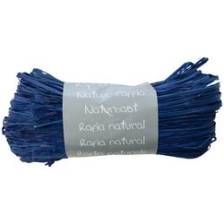 Pelote raphia naturel 50g, Bleu France - Bleu France