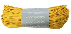Pelote raphia naturel 50g, Jaune citron - Jaune citron