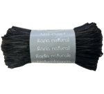Pelote raphia naturel 50g, Noir - Noir