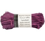 Pelote raphia naturel 50g, Prune - Prune