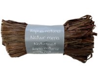 Pelote raphia naturel 50g, Chocolat - Chocolat