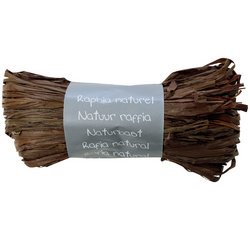 Pelote raphia naturel 50g, Chocolat - Chocolat