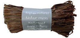 Pelote raphia naturel 50g, Chocolat - Chocolat