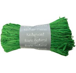 Pelote raphia naturel 50g Vert Sapin - Vert sapin