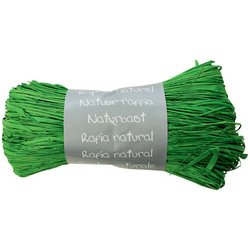 Pelote raphia naturel 50g Vert Sapin - Vert sapin