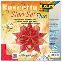 Feuilles de papier pliable étoile Bascetta, 75 g/m2