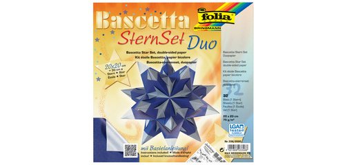 Feuilles de papier pliable étoile Bascetta, 75 g/m2