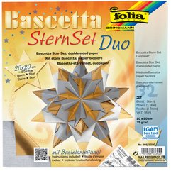 Feuilles de papier pliable étoile Bascetta, 75 g/m2