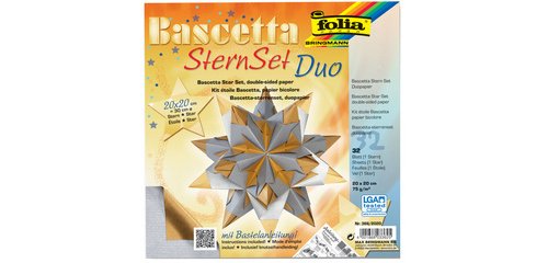 Feuilles de papier pliable étoile Bascetta, 75 g/m2