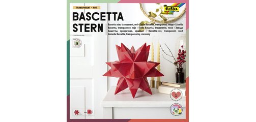 Feuille de papier pliable étoile Bascetta