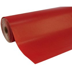 Papier cadeau 'Unicolor', en bobine, rouge