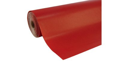Papier cadeau 'Unicolor', en bobine, rouge