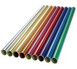 Feuille de bricolage en aluminium, or / bleu