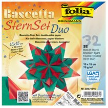 Feuilles de papier pliable étoile Bascetta, 75 g/m2