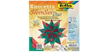 Feuilles de papier pliable étoile Bascetta, 75 g/m2