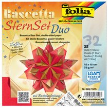 Feuilles de papier pliable étoile Bascetta, 75 g/m2