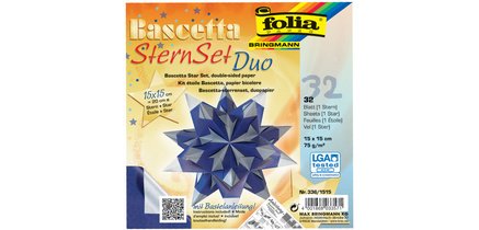 Feuilles de papier pliable étoile Bascetta, 75 g/m2