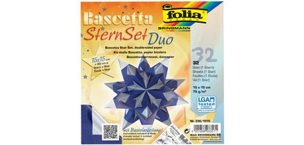Feuilles de papier pliable étoile Bascetta, 75 g/m2