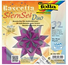 Feuilles de papier pliable étoile Bascetta, 75 g/m2
