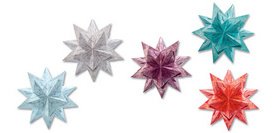 Feuilles de papier pliable étoile Bascetta, violet /