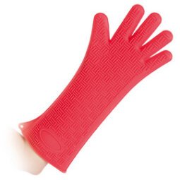 Siliconen handschoenen 'HEATBLOCKER', rood