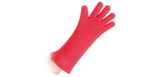 Siliconen handschoenen 'HEATBLOCKER', rood