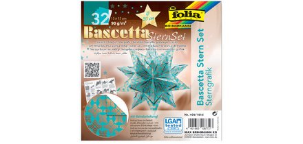 Feuilles de papier pliable étoile Bascetta, violet /