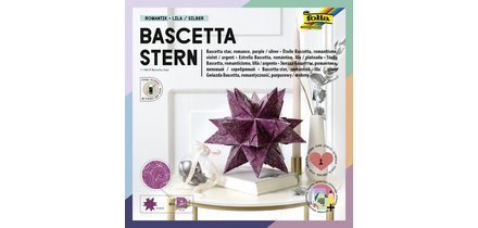 Feuilles de papier pliable étoile Bascetta, violet /
