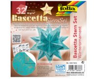 Feuilles de papier pliable étoile Bascetta, turquoise/